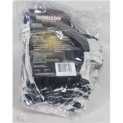 6 PAIRS OF VIBRA-CUSHION FINGERLESS GLOVES SZ XL