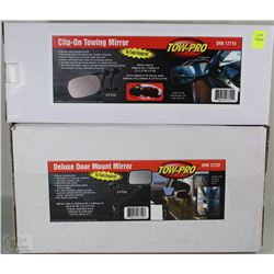 TOW-PRO CLIP ON TOWING MIRROR WITH DELUXE DOOR