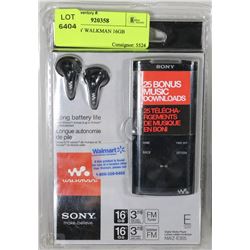 NEW SONY WALKMAN 16GB