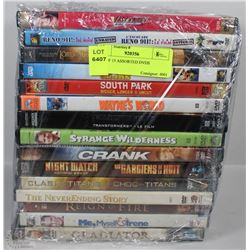 LOT OF 15 ASSORTED DVDS