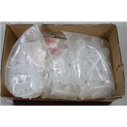 FLAT OF SYRINGES WITH NO PLUNGERS