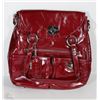 Image 1 : NEW DELLA LEATHER GARNET RED RYAN TOTE