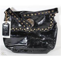 NEW DELLA LEATHER LINDA PATENT BLACK COLOR