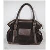 Image 1 : NEW DELLA LEATHER CAMILLE PURSE BROWN COLOR