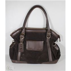 NEW DELLA LEATHER CAMILLE PURSE BROWN COLOR