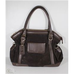 NEW DELLA LEATHER CAMILLE PURSE BROWN COLOR