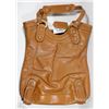 Image 1 : NEW DELLA LEATHER KAITLYN TOTE BROWN COLOR