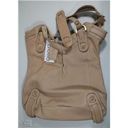 NEW DELLA LEATHER KAITLYN TOTE CHAMPAGNE COLOR