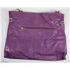 Image 1 : NEW DELLA LEATHER SUSAN PURSE AUBURGINE (PURPLE)