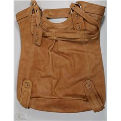 NEW DELLA LEATHER KAITLYN TOTE GINGER COLOR