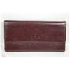 Image 1 : NEW DELLA LEATHER KAREN WALLET BURGUNDY COLOR