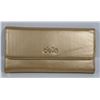 Image 1 : NEW DELLA LEATHER KAREN WALLET GOLD COLOR