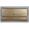 Image 1 : NEW DELLA LEATHER KAREN WALLET GOLD COLOR