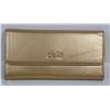 Image 1 : NEW DELLA LEATHER KAREN WALLET GOLD COLOR