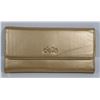 Image 1 : NEW DELLA LEATHER KAREN WALLET GOLD COLOR