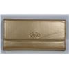 Image 1 : NEW DELLA LEATHER KAREN WALLET GOLD COLOR