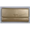 Image 1 : NEW DELLA LEATHER KAREN WALLET GOLD COLOR