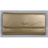 Image 1 : NEW DELLA LEATHER KAREN WALLET GOLD COLOR