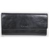 Image 1 : NEW DELLA LEATHER KAREN WALLET BLACK COLOR