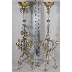 2 MATCHING CANDLEHOLDERS