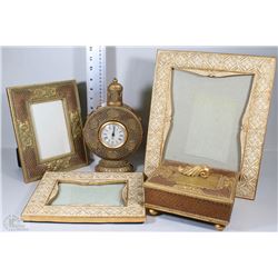 2 NEW BRONZE TABLE LAMPS