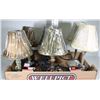 Image 1 : 6 NEW ASSORTED MINI  LAMPS. 3 MATCHING PAIRS