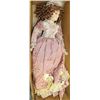 Image 1 : LARGE 24" VICTORIAN STYLE PORCELAIN DOLL