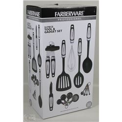 NEW FARBERWARE 14PC PROFESSIONAL TOOL & GADGET SET