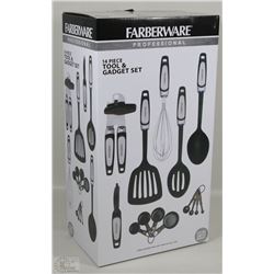 NEW FARBERWARE 14PC PROFESSIONAL TOOL & GADGET SET