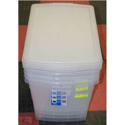 BUNDLE OF 4 TOTES WITH LIDS