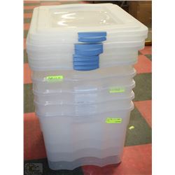 BUNDLE OF 5 TOTES WITH LIDS