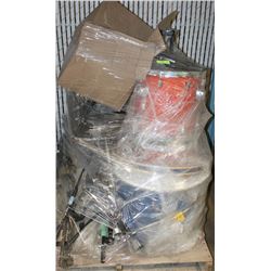 PALLET WITH ASSORTED DRUM SETS AND OTHER MUSIC