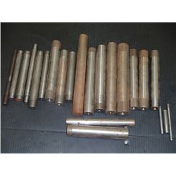 Lot of Lathe Mandrels, 22 Total