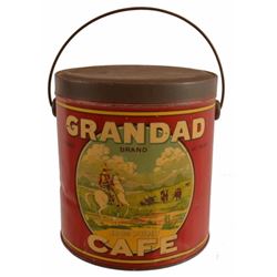 Granddad Brand Texas Coffee Tin