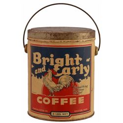 Bright And Early Coffee Tin Houston Texas