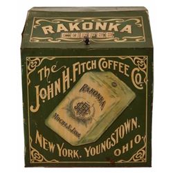 Rakonka Coffee John H. Fitch Co. Country Store Tin