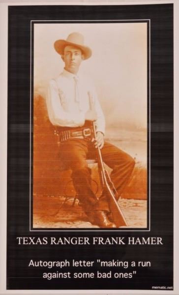 Texas Ranger Frank Hamer Signed Letter