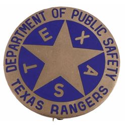 Texas Ranger Johnny Krumnow Badge