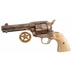 U.S. Marshall Jack Dean's Colt SAA .45 & Badge