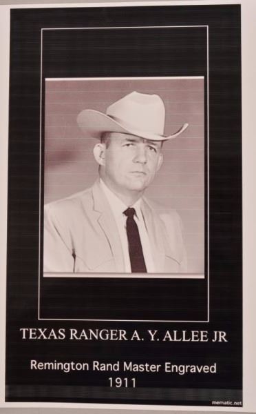 Texas Ranger A.Y. Allee Jr Remington Rand M1911