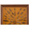 Image 2 : Tommy Howell's Framed Collection Of Arrowheads