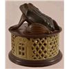 Image 2 : Frog on Round Base Cast Iron Mechanical Bank