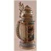 Image 5 : Antique German Regimental Beer Stein Prism Lid