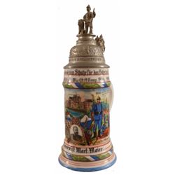 Antique German Regimental Beer Stein