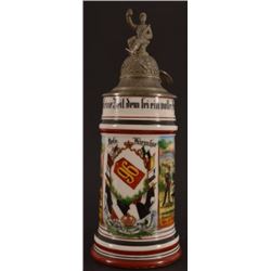 Antique German Regimental Beer Stein