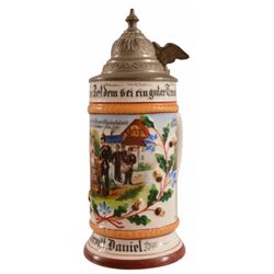 Antique German Regimental Beer Stein