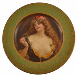 Majestic Hotel Advertising Vienna Art Plate