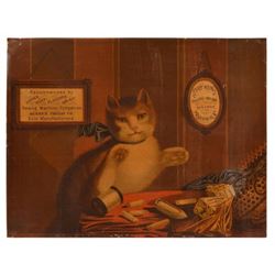 Merrick Thread Company Advertising Sign