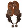 Image 2 : Cut Out Heelband Diamond Pattern Shop Made Spurs