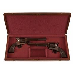 2 Cased Colt Model 1873 SAA Pistols .44-40 & .38